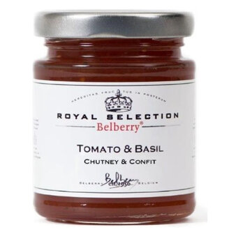 Tomaten met basilicum chutney