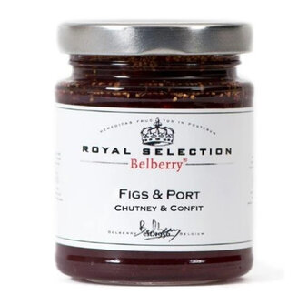 Vijgen en porto konfijt chutney - Belberry 180 gr