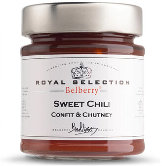 Zoete chili konfijt chutney - Belberry 180 gr