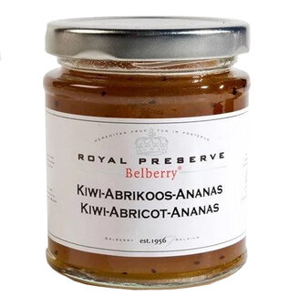 Ananas, abrikoos en kiwi confituur, jam - Belberry 215 gr